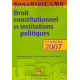 Droit constitutionnel et institutions politiques : Examens
