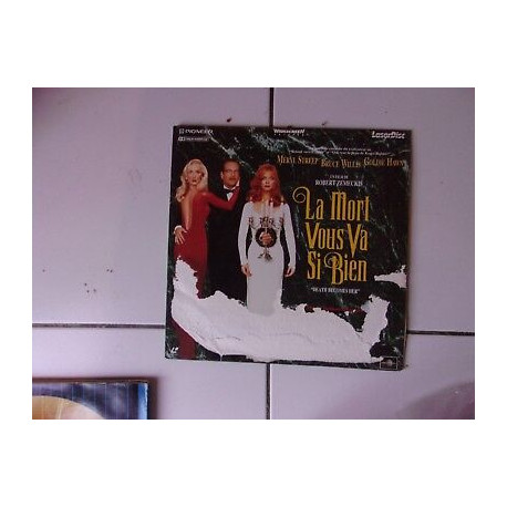 Laserdisc LA MORT VOUS VA SI BIEN Bruce Willis Meryl Streep rare