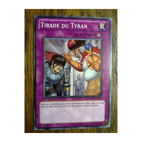 Tirade du Tyran STOR-FR078 Yu-Gi-Oh