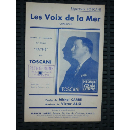 partition Les Voix de la Mer par toscani