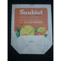 Sac publicitaire en papier Sunkist oranges citrons pamplemousses...