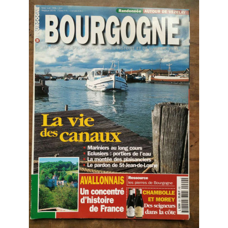 Bourgogne Magazine n20 mai juin 1998 La vie des canaux