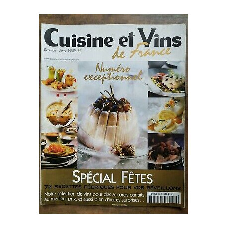 Cuisine et Vins de France Nº 89 décembrejanvier 2002