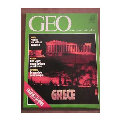 geo un nouveau monde la Terre n87 mai 1986 Grèce