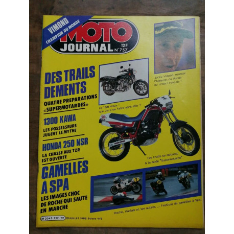 Moto Journal Nº 757 10 Juillet 1986