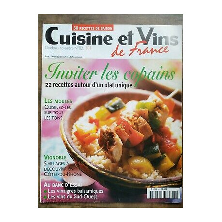 Cuisine et Vins de France Nº 82 octobrenovembre 2001