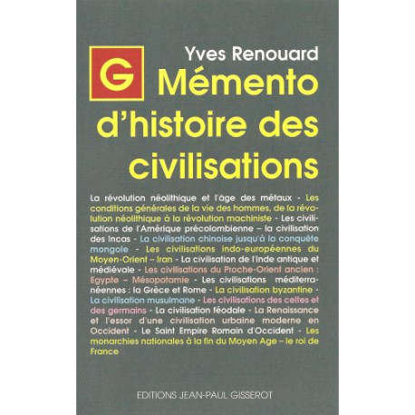Memento d'Histoire des Civilisations