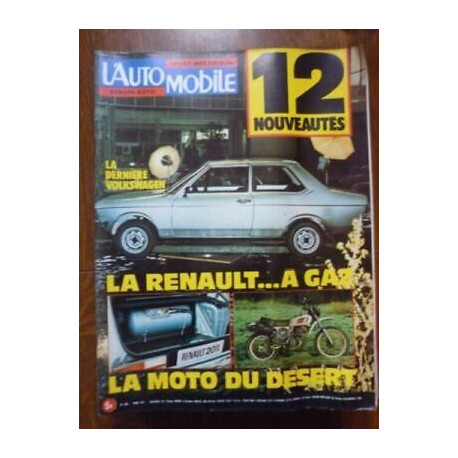 L'Automobile n369 La Renault à gaz mensuel Mars 1977