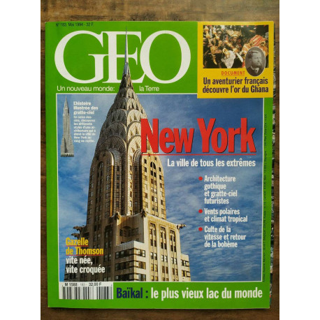 Magazine GEO n183 Mai 1994