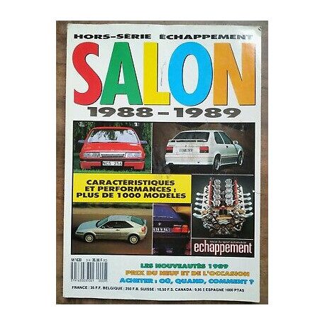 hors série Echappement Salon 1988 1989