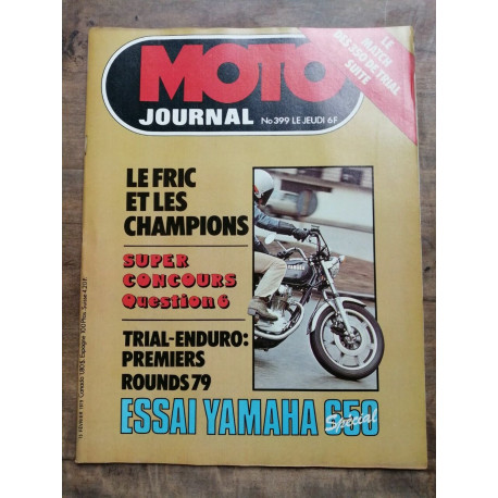 Moto Journal Nº 399 15 Février 1979