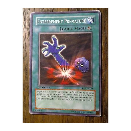 Enterrement Prématuré SD6-FR020 Yu-Gi-Oh