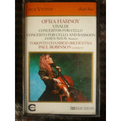 Ofra Harnoy VivaldiConcertos for Cello Cassett Audio-K7 RCA Victor...