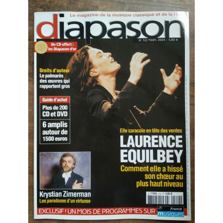 diapason Le Magazine de la Musique Classique et de la hi fi Nº512...