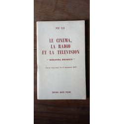 Pie XII Le cinema La Radio Et La Television miranda prorsus