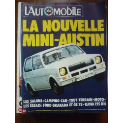 L'Automobile n377 La Nouvelle mini austin mensuel Novembre 1977