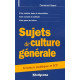 Sujets de culture générale : Concours catégories A et B IEP