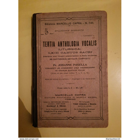 Tertia Anthologia Vocalis ( Liturgica ) LXIII Cantus Sacri /...