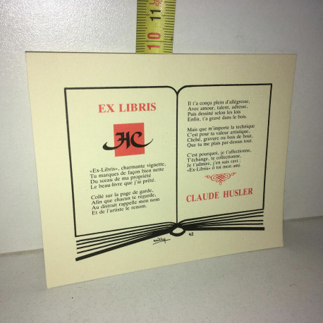 ex libris Willy BRASPENNINCX Claude Husler ExLibris Bookplate