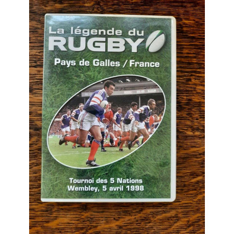 DVD La Légende du Rugby Pays de Galles France Tournoi 5 Avril 1998