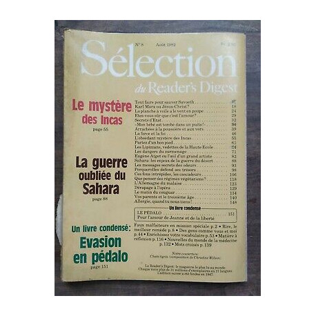 Sélection du Reader's Digest Nº 8 Août 1982