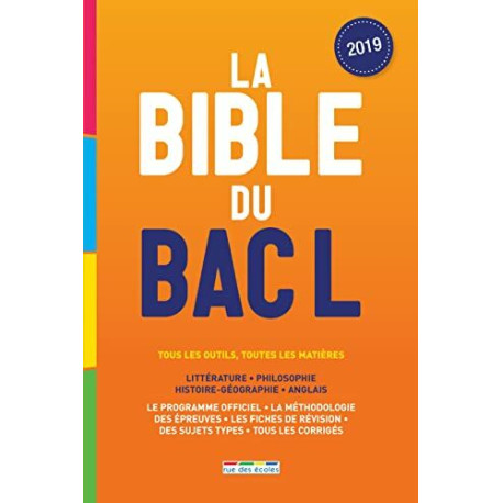 La bible du bac L 2019