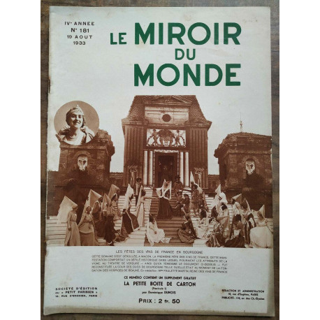 Le Miroir du Monde n181 19 Août 1933