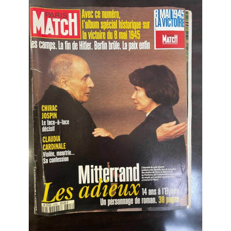 Paris Match n 2398 mitterand Les adieux 11 Mai 1995