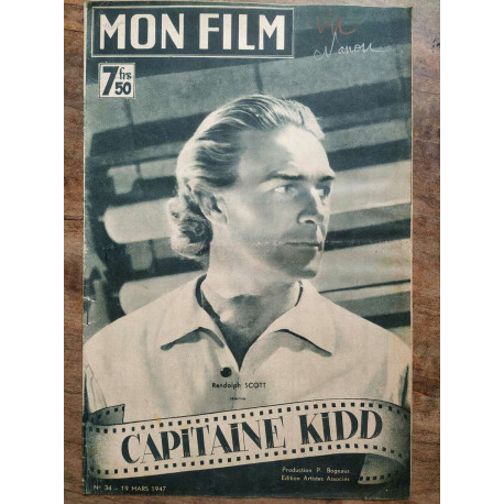 Mon Film n34 Capitaine kidd 19 Mars 1947