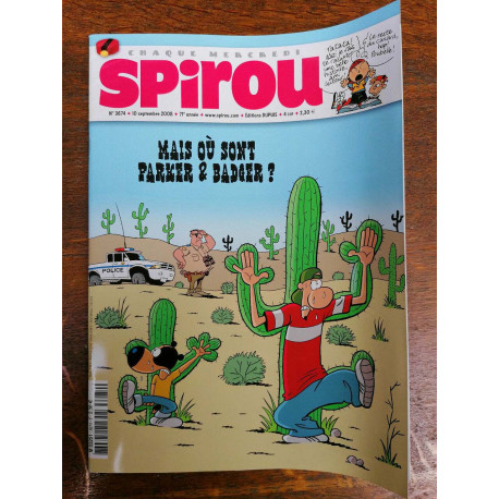 Spirou n3674 Mais où sont Parker et Badger