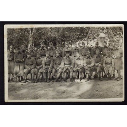 Carte Photo Groupe de soldats SOUVENIRS DU PELETON de la 12e...