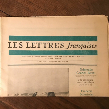 LES LETTRES françaises n1158 DU 24 AU 30 NOVEMBRE 1966