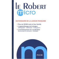 Le Robert micro : Dictionnaire d'apprentissage de la langue française