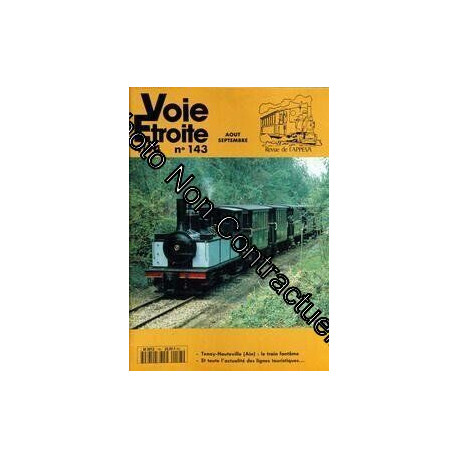 VOIE ETROITE [No 143] du 01/08/1994 - TENAY-HAUTEVILLE (AIN) - LE...