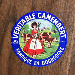 Veritable camembert fabriqué en BOURGOGNE