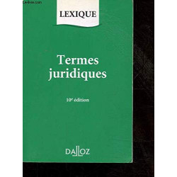 Lexique termes juridiques