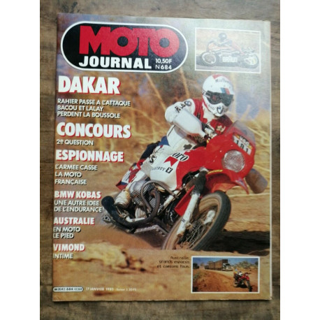 Moto Journal Nº 684 17 Janvier 1985