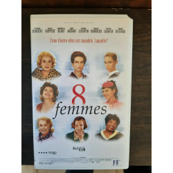 Cassette Vidéo - 8 Femmes Film avec Isabelle Huppert