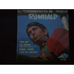 Romuald Cow-boy-Les indiens ... 45t Disc AZ EP 960 languette