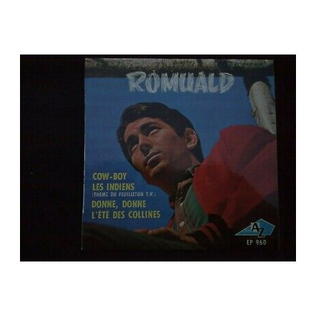 Romuald Cow-boy-Les indiens ... 45t Disc AZ EP 960 languette