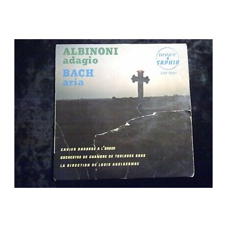 Albinoni Adagio - Bach Aria 45t Saphir LDP 5090