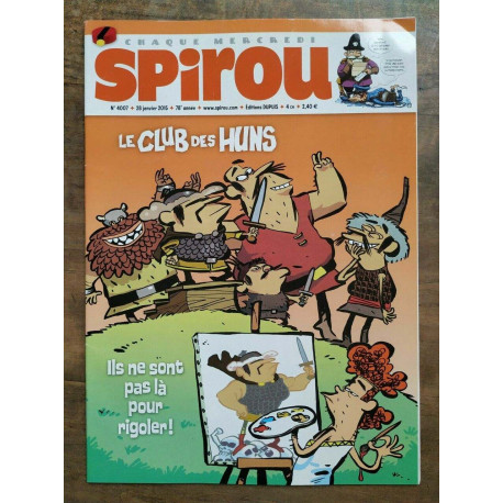 Spirou nº 4007 28 janvier 2015