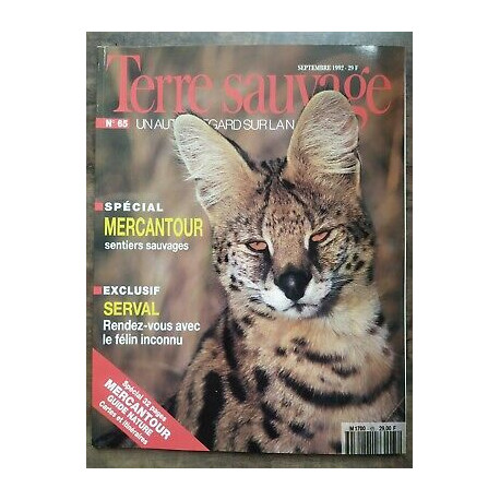 Terre Sauvage n65 Septembre 1992 Spécial mercantour sentiers sauvages