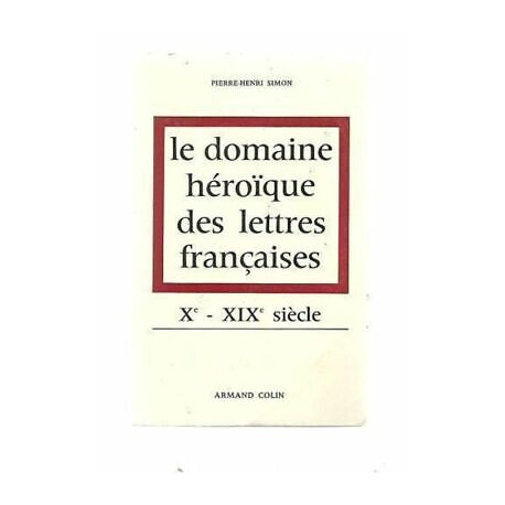 Simon área Heroica Las Letras Francesa x xixème