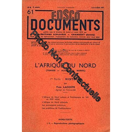 EDSCO Documents (61) L Afrique du Nord (Tunisie Algerie Maroc)...