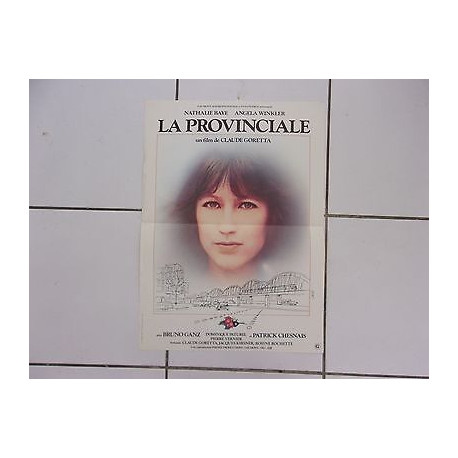 affiche 55 x 40 cms film LA PROVINCIALE Claude Goretta Nathalie Baye