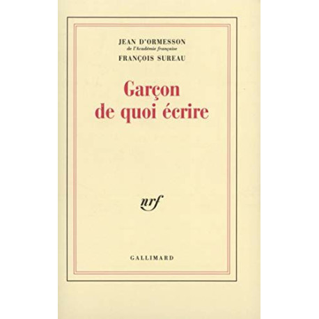 Garcon de quoi écrire