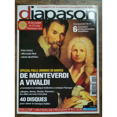 diapason Le Magazine de la Musique Classique et de la hi fi Nº499...