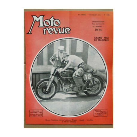 Moto Revue n 1094 Grand prix de belgique 19 Juillet 1952