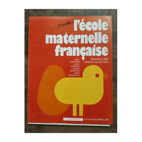 L'école maternelle française n2 Octobre 1974